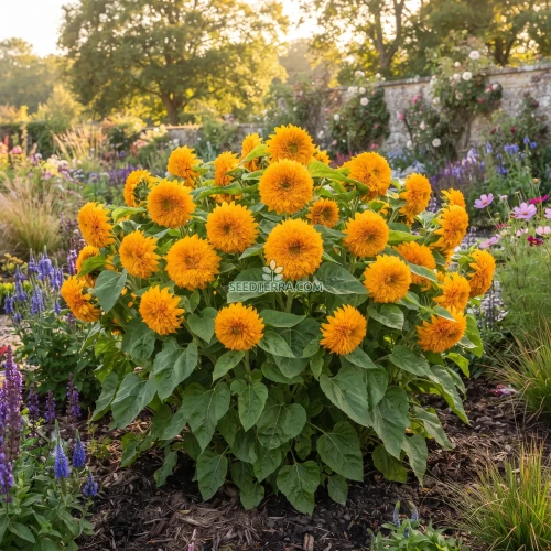 Sunflower Santa Fe Double Non GMO Seeds - Helianthus Annuus