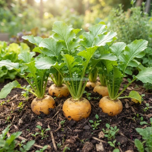 Turnip Golden Globe Non GMO Seeds - Brassica Rapa