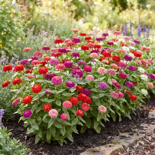 Zinnia Lilliput Mix Seeds - Zinnia Elegans