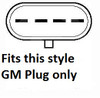 240 amp high output GM Truck / SUV alternator w/ 4 pin oval plug