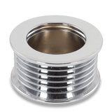 46mm 6 rib serpentine pulley - chrome plated aluminum | 24-0002C in category Pulleys