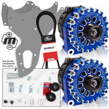 Mechman 800 Amp Dark Blue Dual Alternator Kit for 2005 - 2013 GM Trucks | Sku: D205DB | Buy this today for 1599