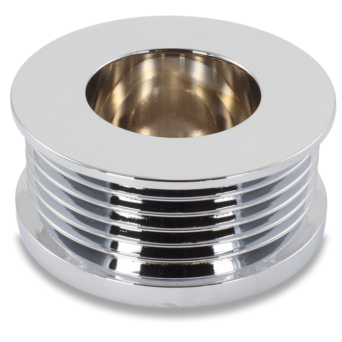 Ford/Vette 8 rib pulley, chrome plated aluminum | 24-0008S60C in category Pulleys