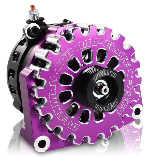 Mechman High Output 400 Amp Alternator Purple Billet RVC Bypass 2014+ GM Truck 4.3L 4.8L 5.3L 5.7L 6L 6.2L | B14019400PU in category 2014 - 2020