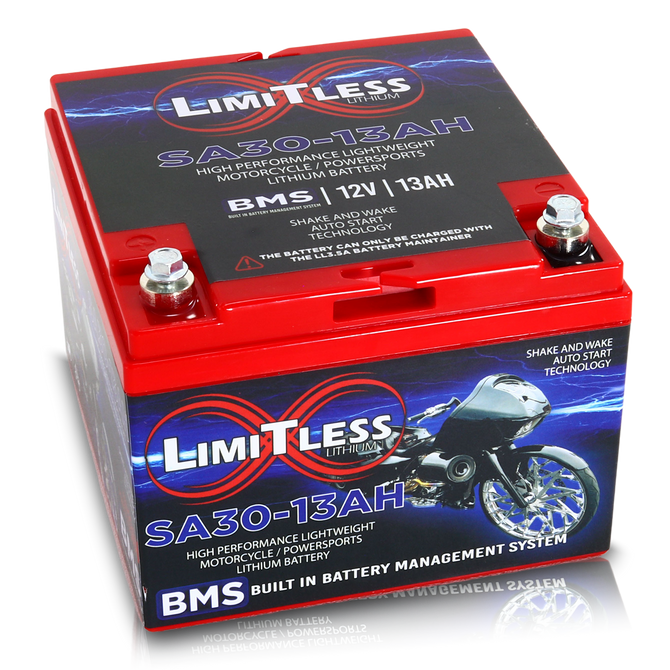 Shake Awake 30 Case 13Ah Smart Motorcycle battery | SA30-13Ah in category Limitless Lithium Batteries