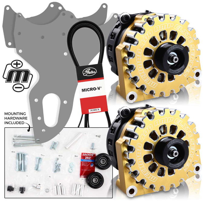 Mechman 800 Amp Gold Dual Alternator Kit for 1999 - 2004 GM Trucks | Sku: D201GO | Buy this today for $ 1599