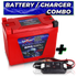 Shake Awake 20 Case 13AH Smart Motorcycle battery With 3.5A Battery Maintainer