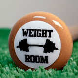 Weight Room Knob Sticker