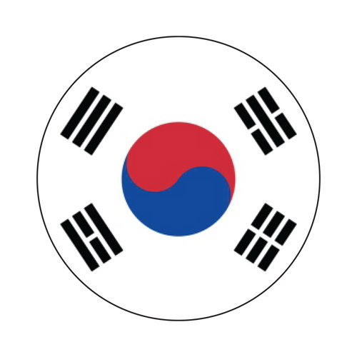 South Korea Knob Sticker