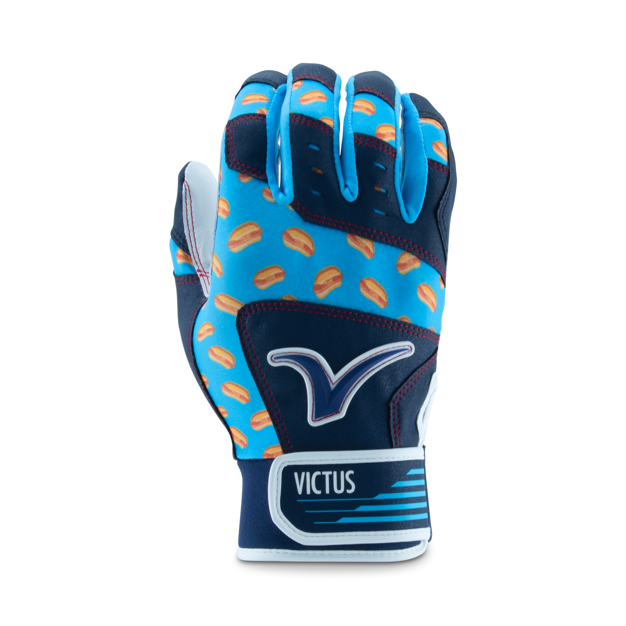 M.O.G Youth Batting Gloves - Glizzies | Baseball | Hotdogs | Small | Victus