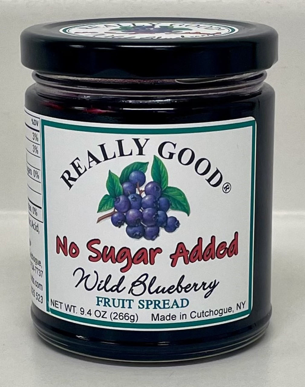 "No Sugar Added" Wild Blueberry fruit spread Really Good