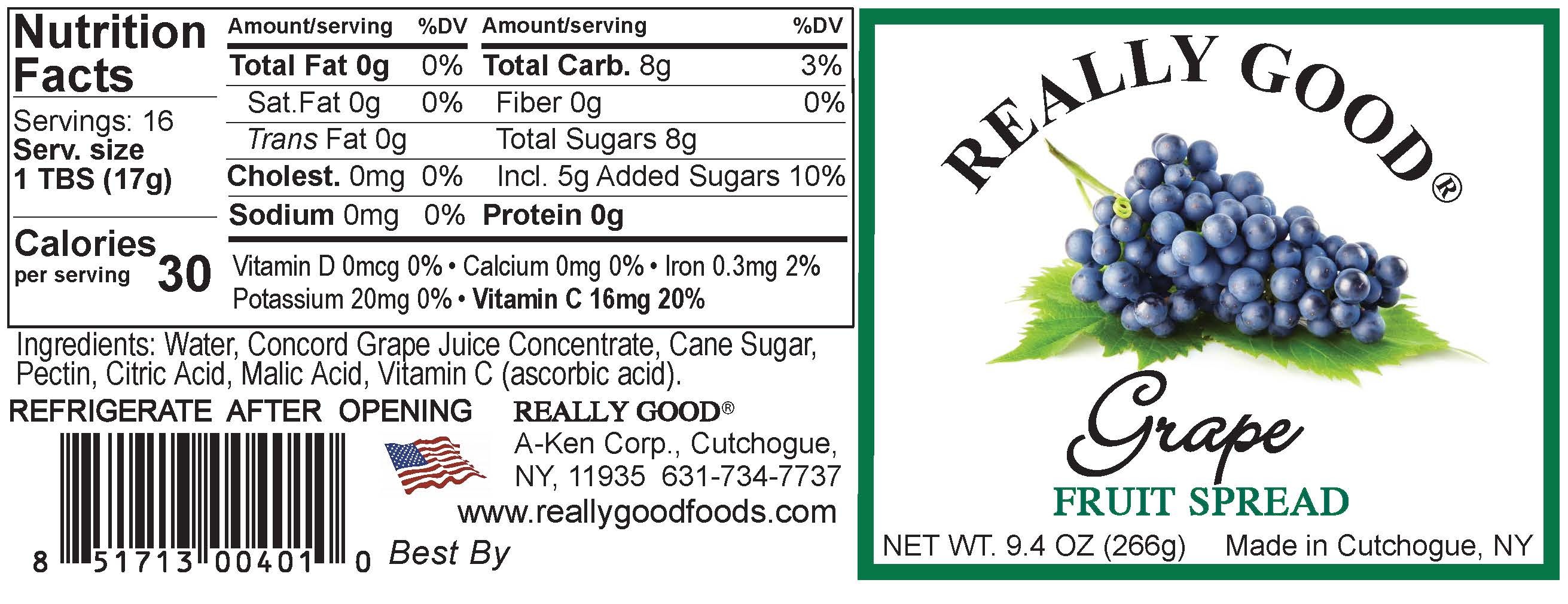 Really Good grape fruit spread