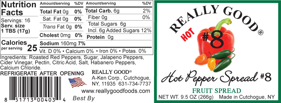 Really Good Hot Pepper spread