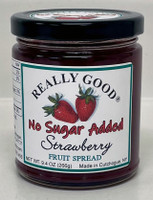 No-Sugar Added Strawberry fruit spread jar