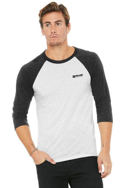 BELLA+CANVAS® Unisex 3/4-Sleeve Baseball Tee