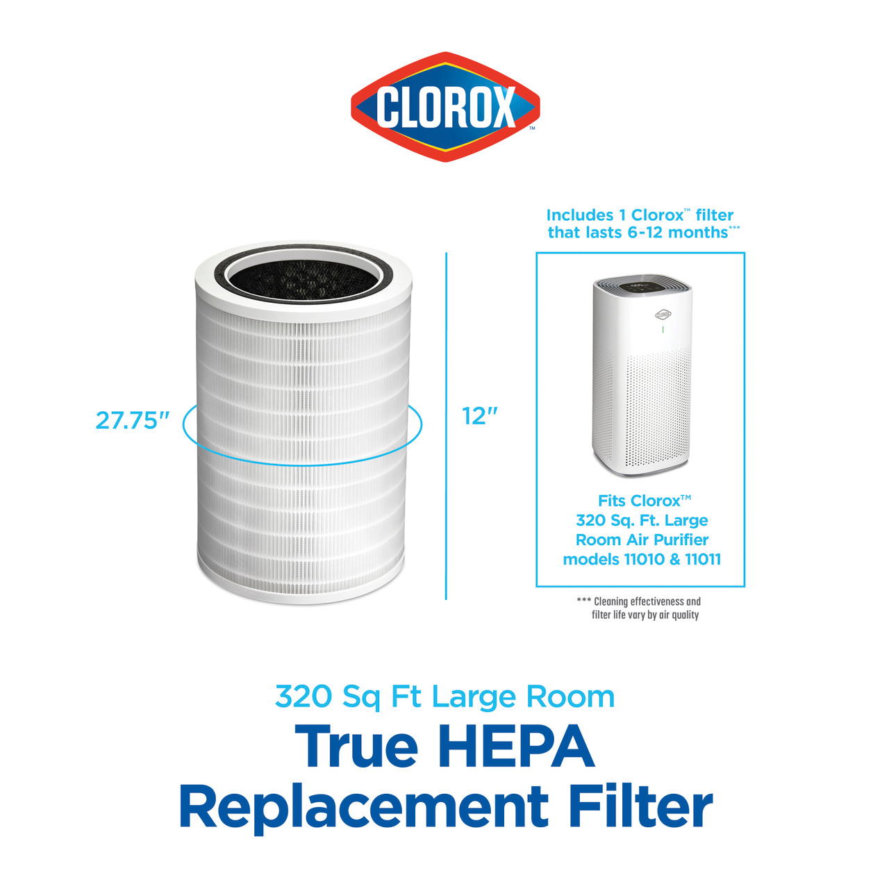 Clorox™ Large Room True HEPA Replacement Filter