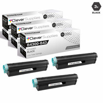Compatible Okidata 42102901 Laser Toner Cartridge High Yield Black 3 Pack