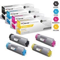 Compatible Okidata Laser Toner Cartridges 4 Color Set (43865720/ 43865719/ 43865718/ 43865717)