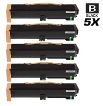 Compatible Okidata 52117101 Laser Toner Cartridge Black 5 Pack