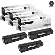 Compatible Canon 128 (3500B001AA) Toner Cartridges Black 3 Pack