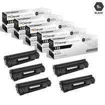 Compatible Canon 128 (3500B001AA) Premium Quality Toner Cartridges Black 5 Pack