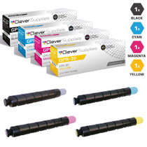 Compatible Canon GPR-30 Premium Quality Toner Cartridges 4 Color Set (2789B003AA/ 2793B003AA/ 2797B003AA/ 2801B003AA)