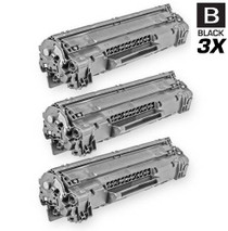 CS Compatible Replacement for HP CB436A Toner Cartridge Black 3 Pack/ HP 36A