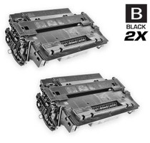 CS Compatible Replacement for HP CE255A Toner Cartridge Black 2 Pack/ HP 55A