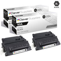 CS Compatible Replacement for HP CE390A Toner Cartridge Black 2 Pack/ HP 90A Toner