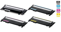 Compatible Samsung CLP-366W Laser Toner Cartridges 4 Color Set
