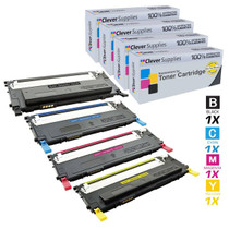 Compatible Samsung CLX-3175FW Premium Quality Laser Toner Cartridges 4 Color Set