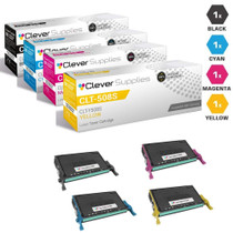 Compatible Samsung CLX-6250FX Premium Quality Laser Toner Cartridges 4 Color Set