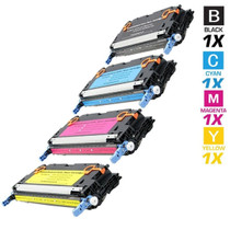 CS Compatible Replacement for HP CM4730fm Toner Cartridges 4 Color Set