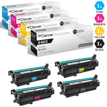 CS Compatible Replacement for HP CM4540mfp Color LaserJet Toner Cartridge 4 Color Set