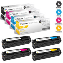 CS Compatible Replacement for HP CP1526nw Color LaserJet Toner Cartridge 4 Color Set
