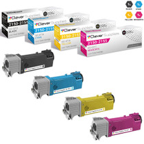 Compatible Dell 2150 Premium Quality Toner Cartridge High Yield 4 Color Set