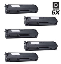 Compatible Dell B1163W Toner Cartridge Black 5 Pack