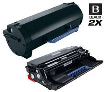 Compatible Dell 331-9807 Toner and 331-9810 Drum Cartridge MICR High Yield Black