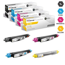 Compatible Dell 5110n Premium Quality Laser Toner Cartridge 4 Color Set