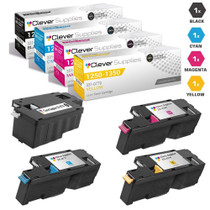 Compatible Dell C1765nf High Yield Toner Cartridges 4 Color Set