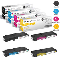 Compatible Dell C3760 Premium Quality Toner Cartridge Extra High Yield 4 Color Set