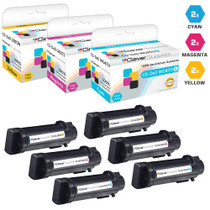 Compatible Dell Laser Toner Cartridges 2 X CMY - 6 Color Set (WG4T0/ 042T1/ 2RF0R)