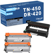 Compatible Brother DR420-TN420 / TN450 Black Drum and 2 Toner Set