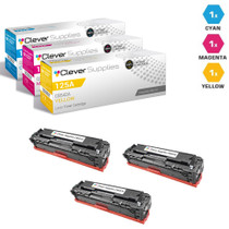 CS Compatible Replacement for HP 125A Toner Cartridge Tri Color (CB541A/ CB543A/ CB542A)