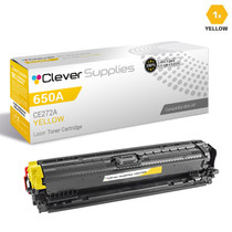 CS Compatible Replacement for HP CE272A Toner Cartridge Yellow/ HP 650A Toner