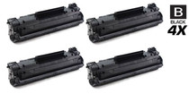 CS Compatible Replacement for HP CF283X Toner Cartridge High Yield Black 4 Pack/ HP 83X