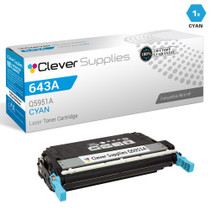 CS Compatible Replacement for HP 643X Cyan High Yield LaserJet Toner Cartridge/ Q5951X