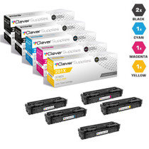 CS Compatible Replacement for HP 201A Laser Toner Cartridges 2 Black and CMY - 5 Color Set (CF400A/ CF401A/ CF403A/ CF402A)