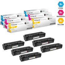 CS Compatible Replacement for HP 201A Laser Toner Cartridges 2 X CMY - 6 Color Set (CF401A/ CF403A/ CF402A)