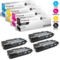 CS Compatible Replacement for HP-308A-311A Toner Cartridges 4 Color Set/ (Q2670A/ Q2681A/ Q2682A/ Q2683A)
